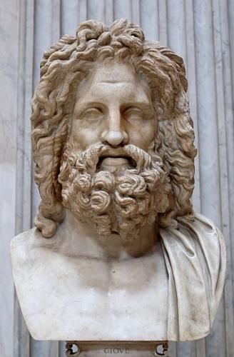 Greek Roman Picture - Picture of Zeus's stone face.