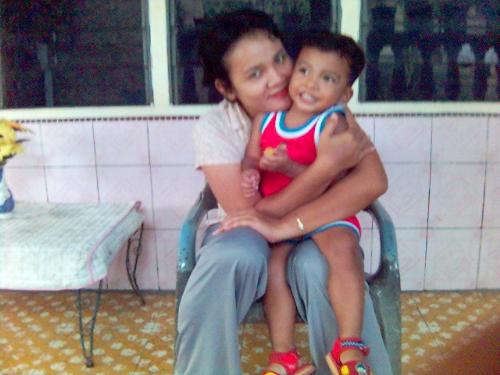 My son and I - My 6 year old son and I.