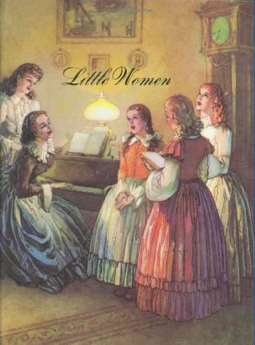 The Little Women Book Cover - The book cover of Little Women by Louisa May Alcott...