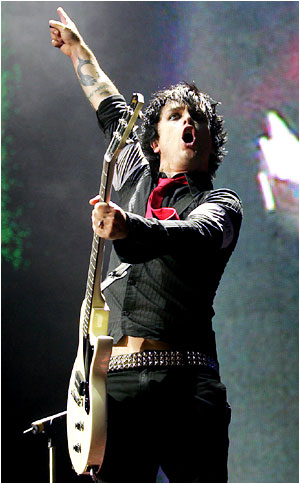 Green Day - Green Day's lead vocalist Billie Joe armstrong