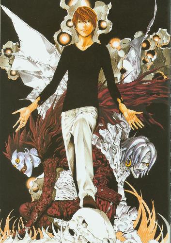 Death Note - The ambience of the picture is gothic and a little bit horrible.