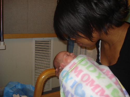 mommy and baby - my wife and son