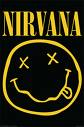 Nirvana&#039;s Kurt Cobain - Nirvana smiley face.