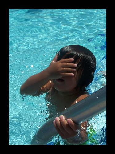 Swimming - My nephew Brex, starting to learn to swim at 2 years old. He can actually do breaststrokes already! Good job, Brex!