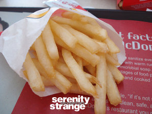 French Fries - Fries served in a local fastfood.
