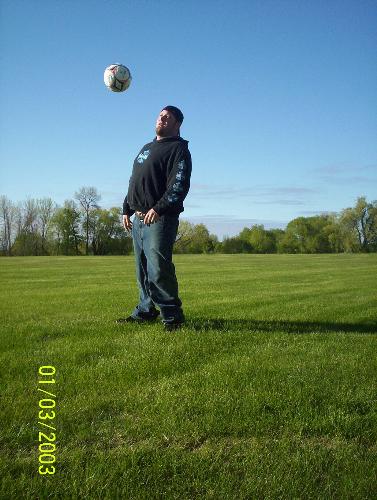 Floating ball - This is one of my favorite pictures. It was takin at the perfect time when the ball was in the air! Neat huh? I love it