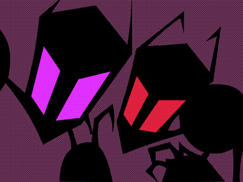 The All-mighty Tallest - The Tallest from Invader Zim.  I loves them