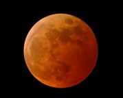 lunar eclipse 2008 - As the moonlight dims-it wont go totally dark,
Saturn and Regulus will pop out and sandwich the moon.
Regulus is the brightest star in the Constellation Leo.