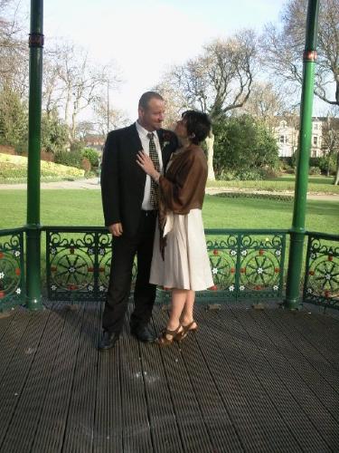 wedding - my husband Mark and me 14th Feb 2008