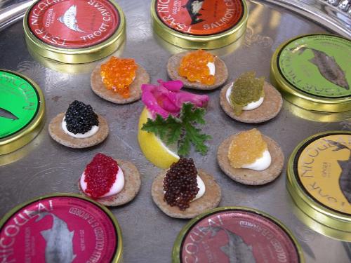 Caviar - Seven different types of caviar (source: wikipedia)