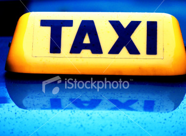 Taxicab Sign - a picture of a taxi cab sign, as seen on top of most cabs