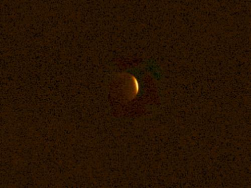 Almost fully covered - Total lunar eclipse from 2-20-08. The earths shadow is almost fully covering the moon at this point. Almost fully covered - Total lunar eclipse from 2-20-08. The earths shadow is almost fully covering the moon at this point.