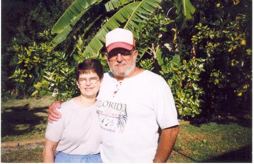 Gene and me - Gene and me in front of our bananas