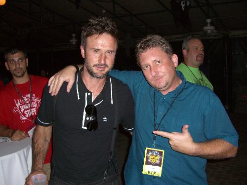 With David Arquette - A pic of me in October 2007 with David Arquette at the premiere of his movie, 'The Tripper'.