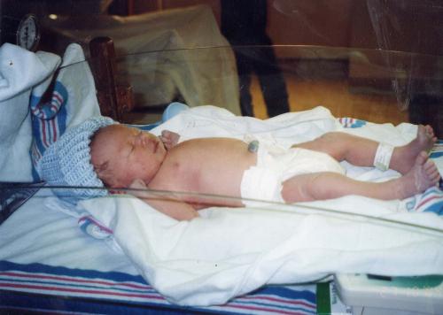 This is my 3 yr old the day he was born - Tyler at birth