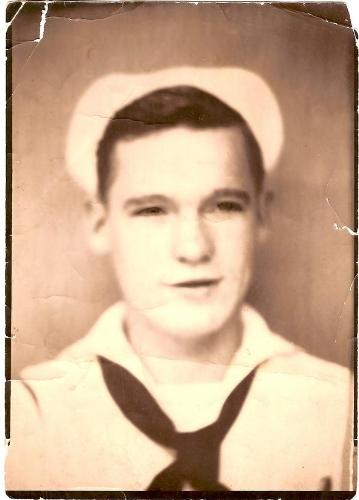 My father in the early 1940's - A photo of my father in his Navy Uniform. He was in the Navy during WWII. He died in 1995. He had Alzheimer's Disease. I miss him
