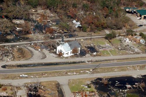 My neighborhood - This is where I lived in Empire, Louisiana and what was left afterwards