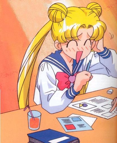 Usagi - usagi writing homework