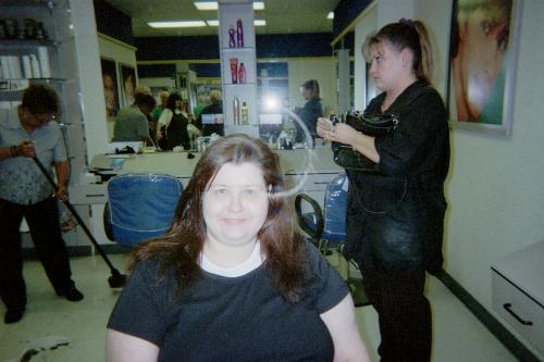 Me  - A picture of me taken last year at a hair salon.