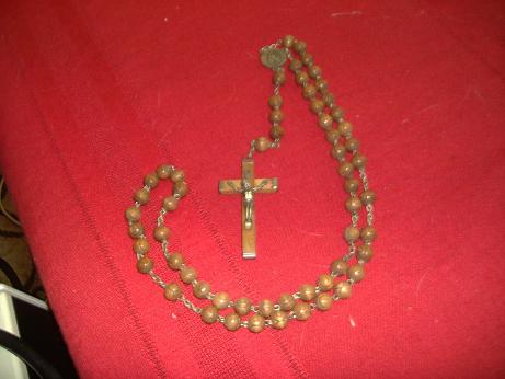 My Rosary beads, blessed by His Holiness Pope John - My very special Rosary beads, a gift from my Mum.