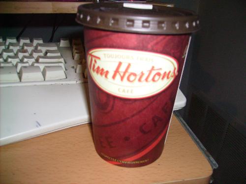 Timmies - This is the best way for me and my fiance to spend time together. We always make a coffee date because he works so much whether we go before he goes to work after or meet up on his lunch break