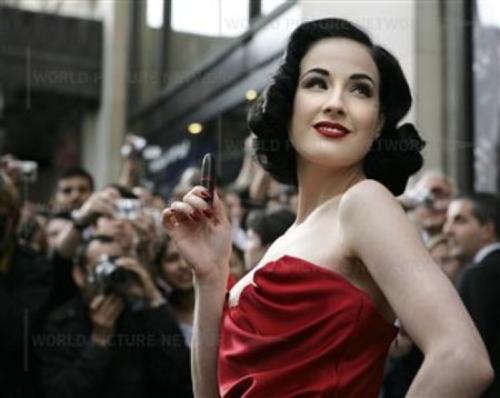 Dita Von Teese - Dita poses as MAC Viva Glam spokesperson.
