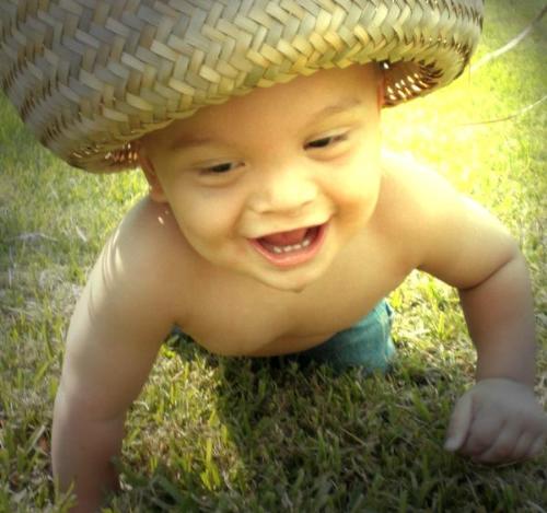 My grandson - Being a country boy