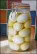 Pickled eggs  - Pickled eggs ready to go.