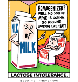 Milk products - It's a picture depiciting lactose intolerance.