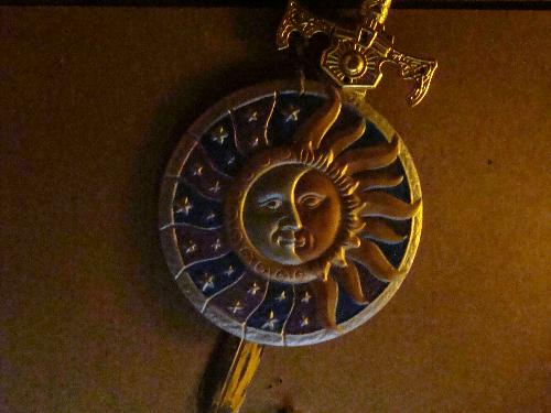 Symbols from Wicca - This photo was taken of a Symbol of Wicca from a symbol we have in our home.