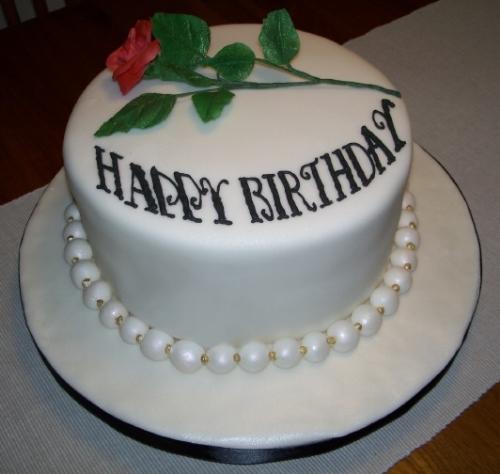 Birthday Cake - Beautiful Cake with Rose