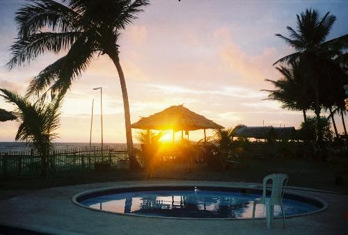 Sunset, Philippines - Sunset at the Wassenaar, Beach Resort in Jawili, Tangalan, Aklan, Philippines