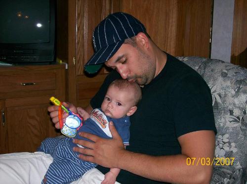 Holding my son - best thing to happen to me