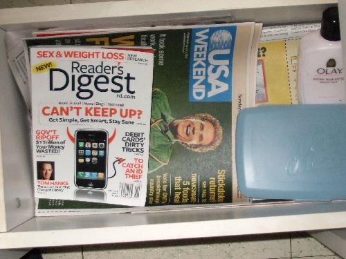 Smart woman's stash? - This is my personal drawer in our family's only bathroom. What else does a woman need, really?