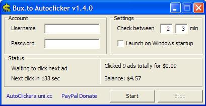 Bux.To Autoclicker - Clicks Bux.To Ads for you. I don't use it because I am afraid I might be banned but you can download it at http://autoclickers.uni.cc/