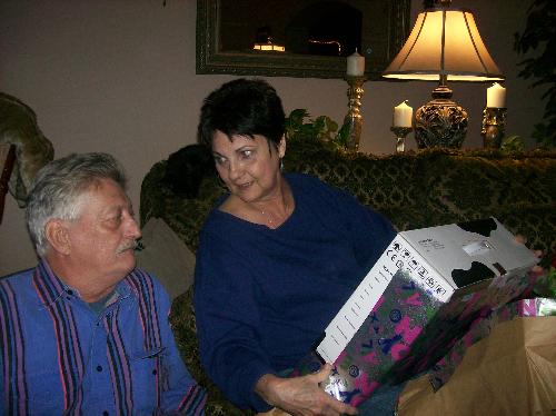 Walter and I at Christmas - at Christmas