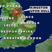 Earthquake&#039;s Epicentre - The epicentre of the earthquake which occured at 12.54 a.m. on Wednesday, 27th February 2008, measuring 5.2 on the Richter Scale.