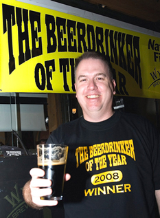 A proud man! - beer drinker