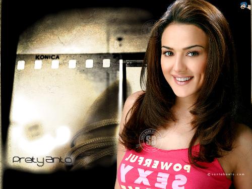 Preity Zinta with cute dimples!!! - Do you like her dimples then just rate it!!!