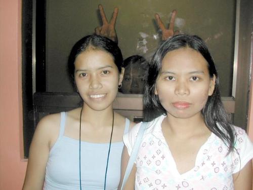 sheila & I - My cousin and me with a horn