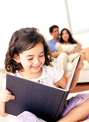 Child Reading - Stop child abuse.