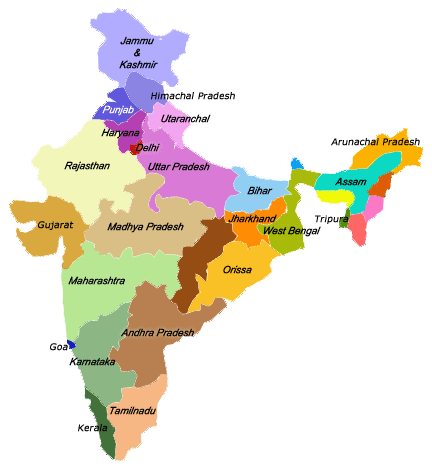 India - Indian map