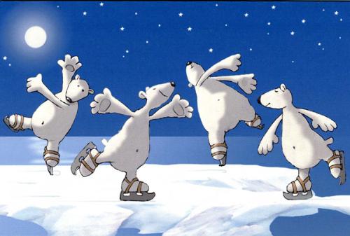 skating - skating bears