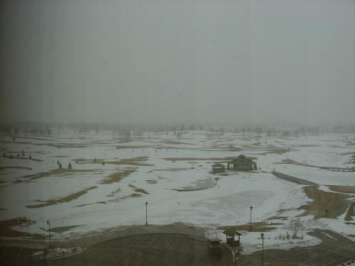 Outside the hotel window - Not bad looking at this point of time. A few hours later their was snow,rain,sleet, and fog making the driving horrendous.
Outside the hotel window - Not bad looking at this point of time. A few hours later their was snow,rain,sleet, and fog making the driving horrendous.