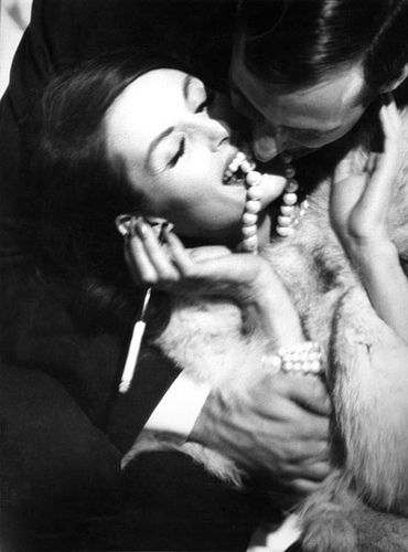 smoking - 50s supermodel Anne St Marie smoking in furs. one in the eye for the pc fascists on two fronts. Find me someone who says its not beautiful and sexy and I will show you a liar and a fascist.