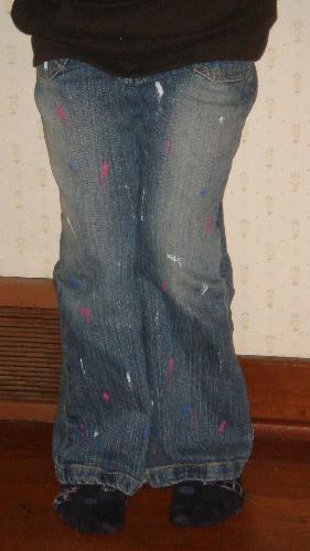 custom made paint splatter jeans - custom made paint splatter jeans- these are fun to make