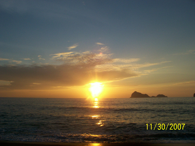 Sunset at the beach - This photo was taken at a beach in Pundakit, San Antonio Zambales here in the Philippines.
