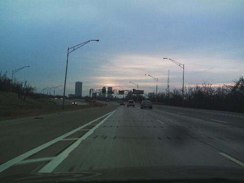 Thursday Morning Drive - I took this while driving into Tulsa on Thursday, March 6