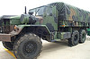  Parked army truck waiting for supplies - Army truck waiting to transport supplies to the base