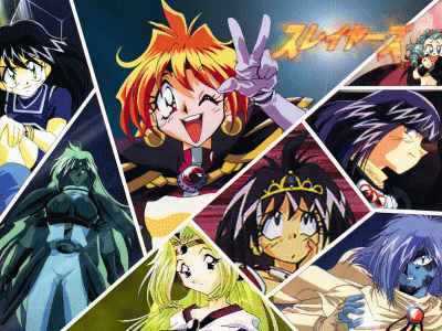 Slayers - a slayers poster with all the characters